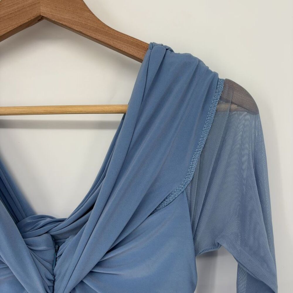 Club L London Maternity Dress in Blue